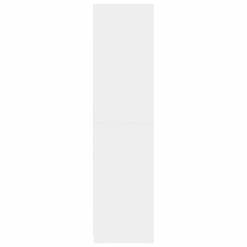 vidaXL Ντουλάπα Λευκή 100x50x200 εκ. από Επεξεργασμένο Ξύλο