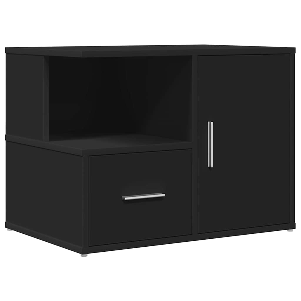 vidaXL Ντουλάπι Γωνιακό Μαύρο 160x40x45 εκ. από Επεξεργασμένο Ξύλο