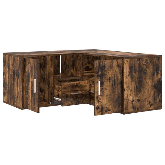 vidaXL Γωνιακό Έπιπλο Καπνιστή δρυς 160x40x45 εκ. από Επεξεργ. Ξύλο