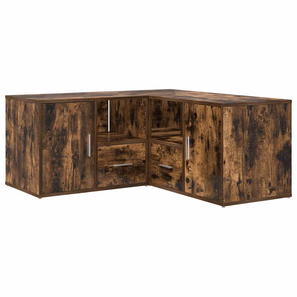 vidaXL Γωνιακό Έπιπλο Καπνιστή δρυς 160x40x45 εκ. από Επεξεργ. Ξύλο