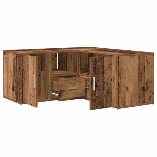 vidaXL Ντουλάπι Γωνιακό Όψη Παλαιού Ξύλου 160x40x45 εκ. από Επεξ. Ξύλο