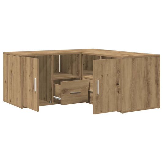 vidaXL Ντουλάπι Γωνιακό Αρτισιανή Δρυς 160x40x45 εκ. από Επεξ. Ξύλο