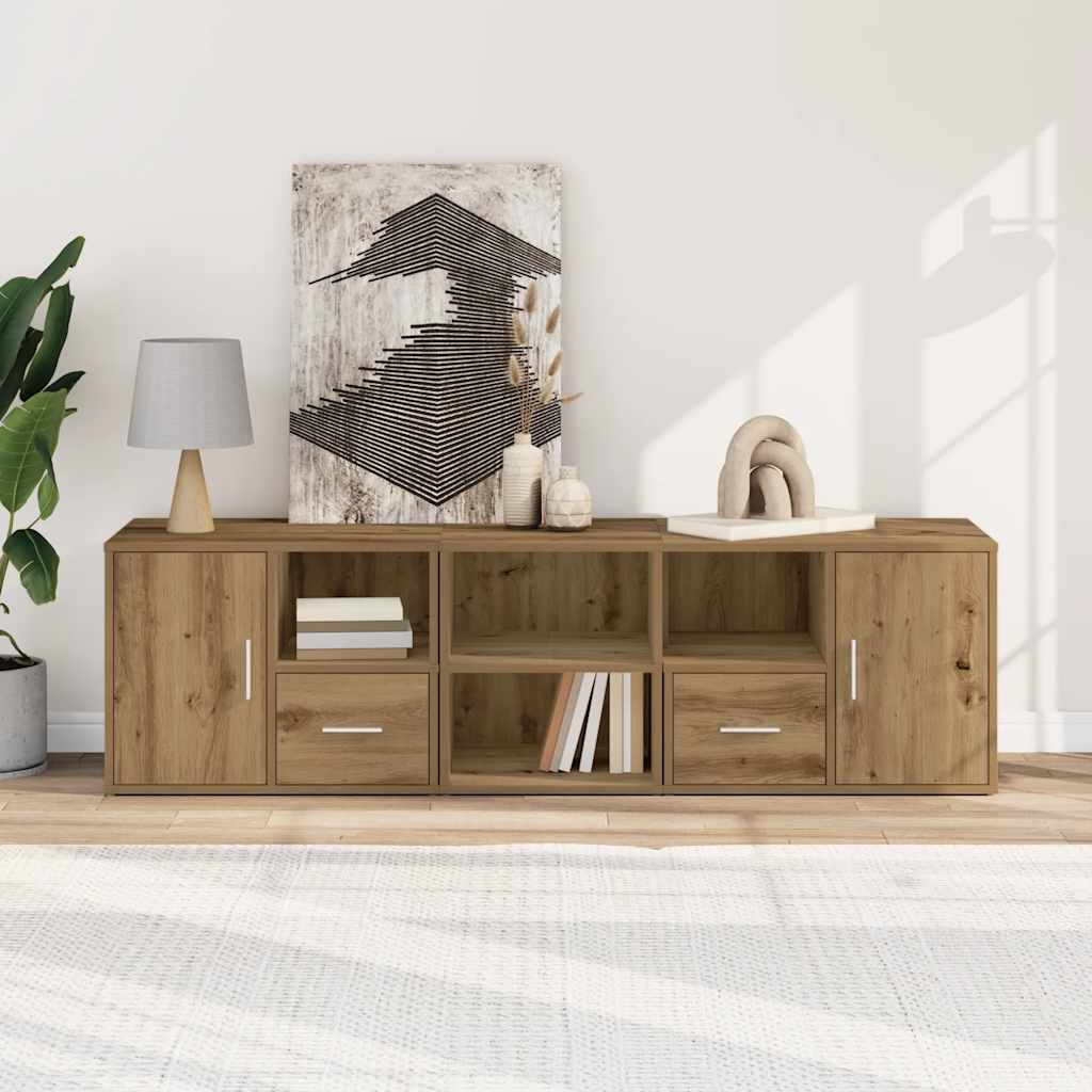vidaXL Ντουλάπι Γωνιακό Αρτισιανή Δρυς 160x40x45 εκ. από Επεξ. Ξύλο