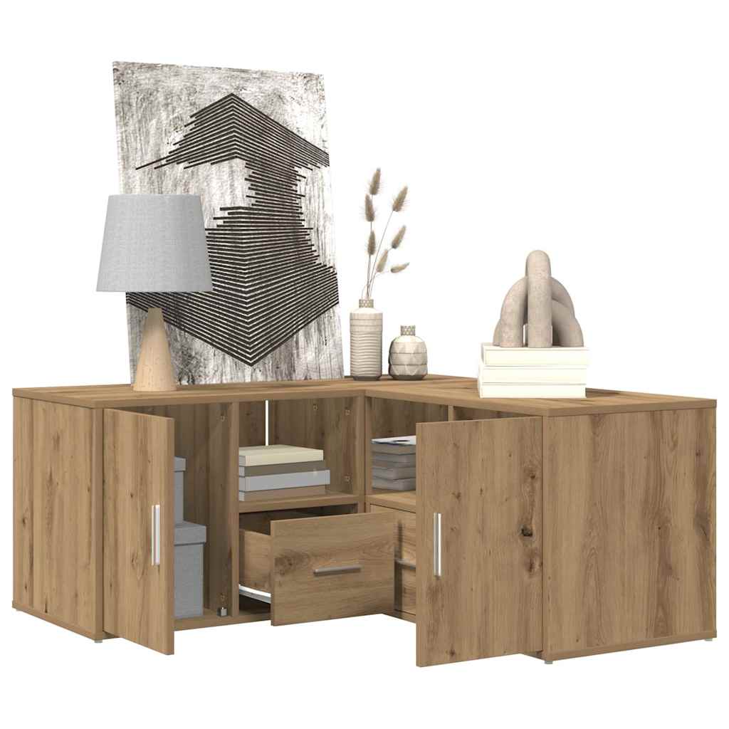 vidaXL Ντουλάπι Γωνιακό Αρτισιανή Δρυς 160x40x45 εκ. από Επεξ. Ξύλο