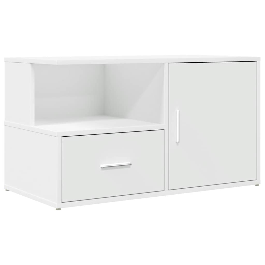 vidaXL Ντουλάπι Γωνιακό Λευκό 200x40x45 εκ. από Επεξ. Ξύλο
