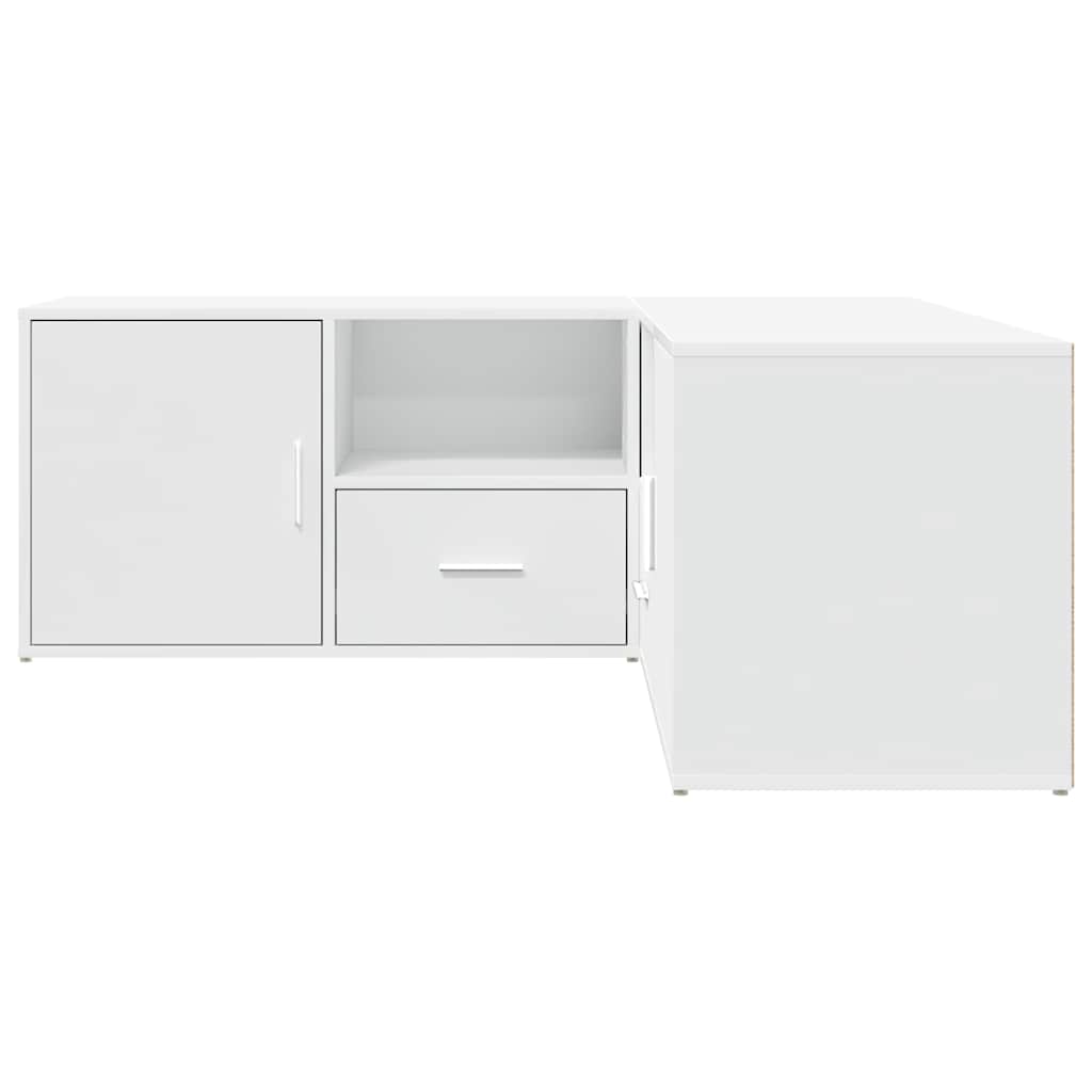 vidaXL Ντουλάπι Γωνιακό Λευκό 200x40x45 εκ. από Επεξ. Ξύλο