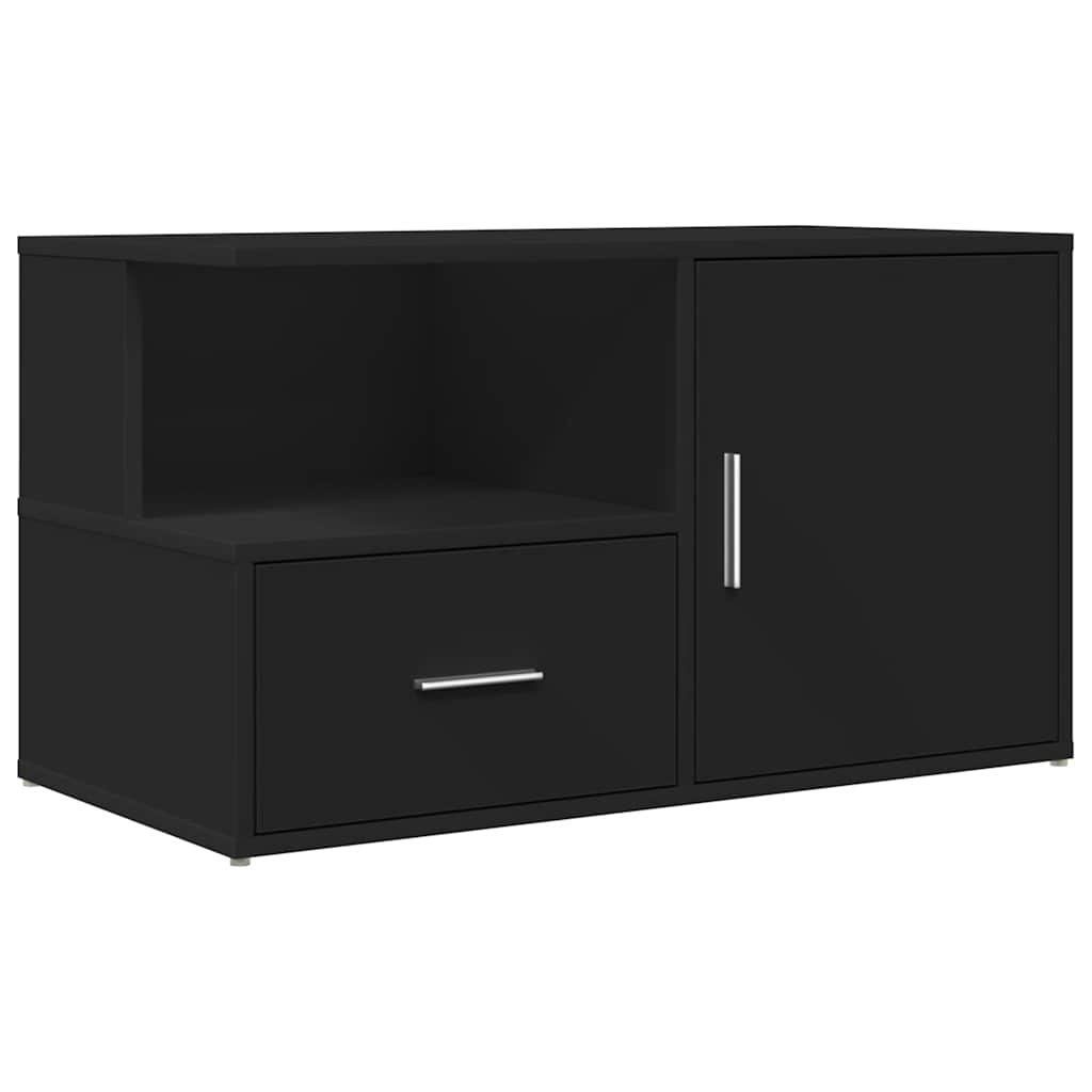 vidaXL Ντουλάπι Γωνιακό Μαύρο 200x40x45 εκ. από Επεξεργασμένο Ξύλο