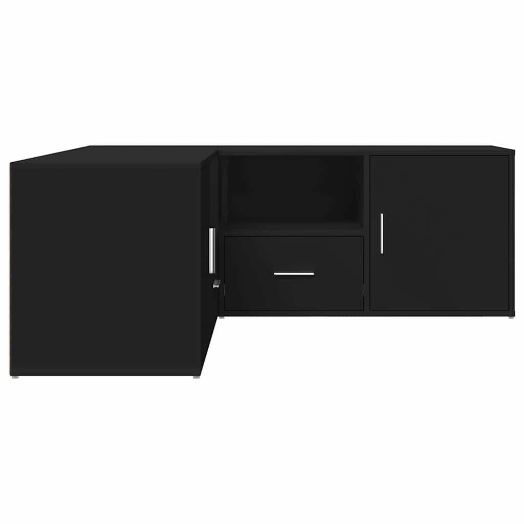 vidaXL Ντουλάπι Γωνιακό Μαύρο 200x40x45 εκ. από Επεξεργασμένο Ξύλο