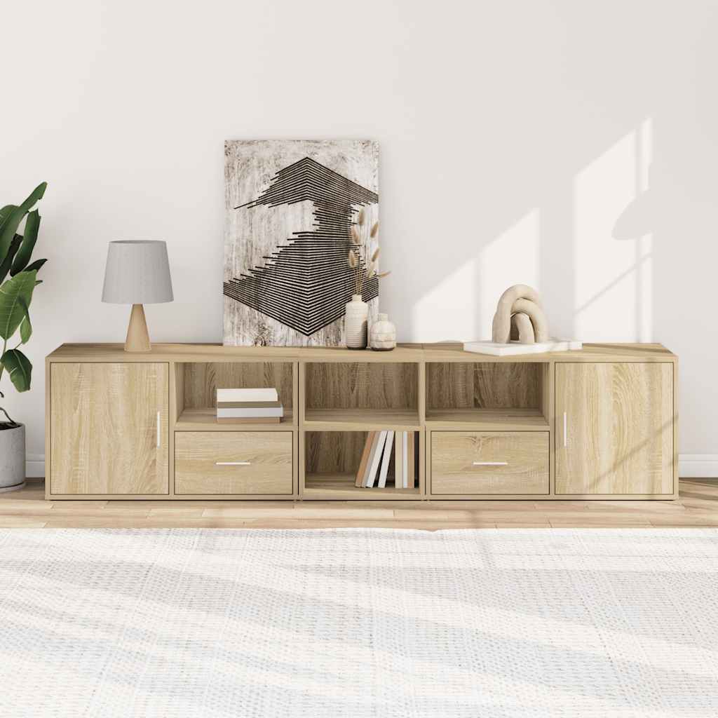 vidaXL Ντουλάπι Γωνιακό Sonoma Δρυς 200x40x45 εκ. Επεξεργασμένο Ξύλο