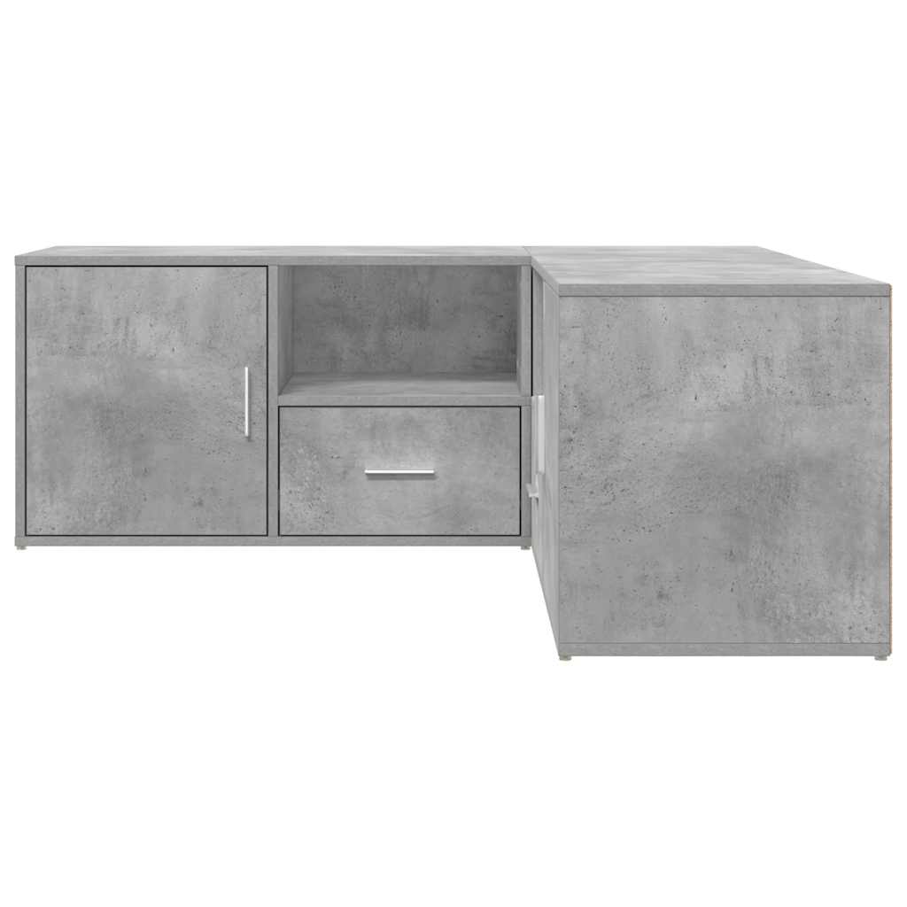 vidaXL Ντουλάπι Γωνιακό Γκρι Σκυροδέματος 200x40x45εκ. από Επεξ. Ξύλο