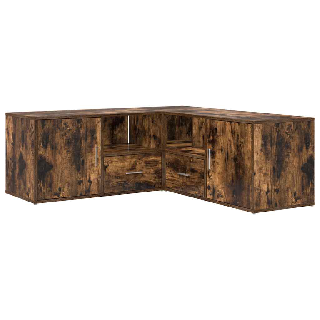 vidaXL Γωνιακό Έπιπλο Καπνιστή δρυς 200x40x45 εκ. από Επεξεργ. Ξύλο
