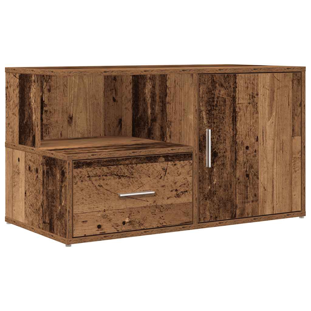 vidaXL Ντουλάπι Γωνιακό Όψη Παλαιού Ξύλου 200x40x45 εκ. από Επεξ. Ξύλο