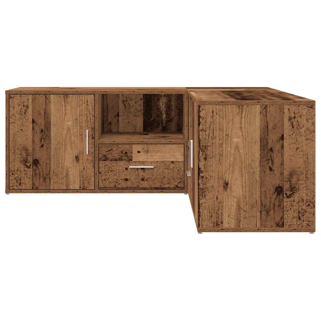 vidaXL Ντουλάπι Γωνιακό Όψη Παλαιού Ξύλου 200x40x45 εκ. από Επεξ. Ξύλο
