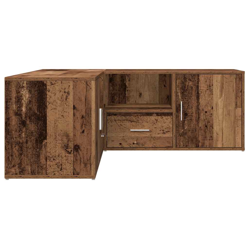 vidaXL Ντουλάπι Γωνιακό Όψη Παλαιού Ξύλου 200x40x45 εκ. από Επεξ. Ξύλο