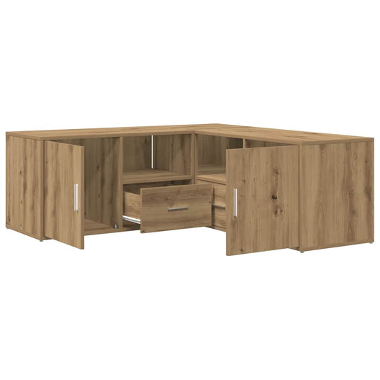 vidaXL Ντουλάπι Γωνιακό Αρτισιανή Δρυς 200x40x45 εκ. από Επεξ. Ξύλο