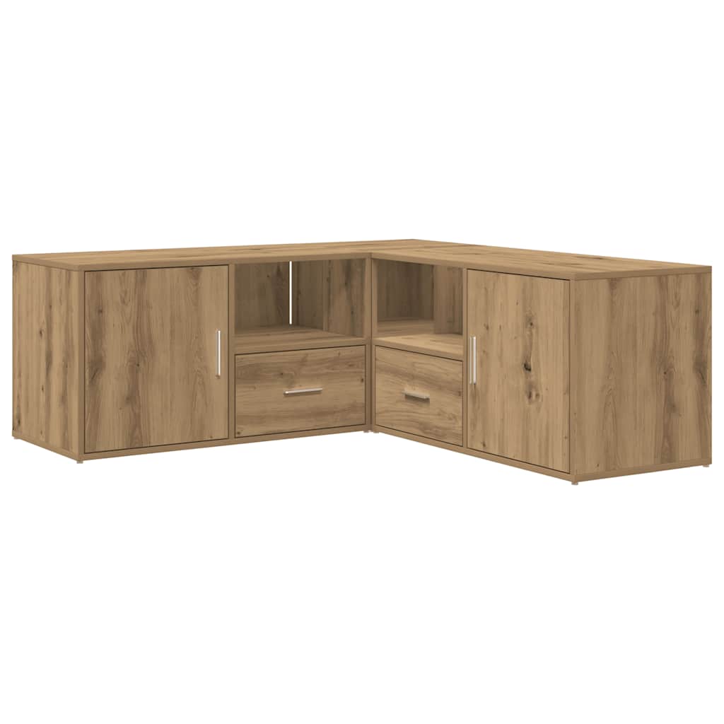 vidaXL Ντουλάπι Γωνιακό Αρτισιανή Δρυς 200x40x45 εκ. από Επεξ. Ξύλο