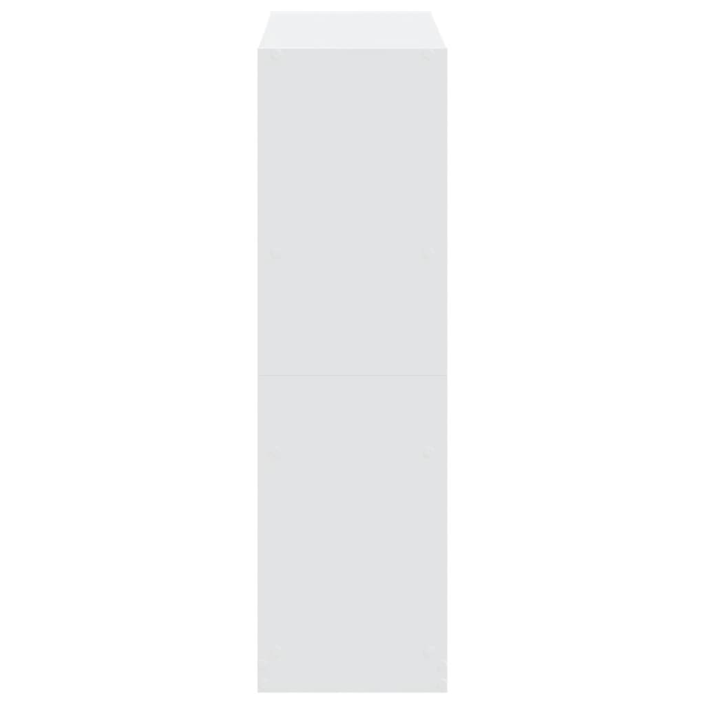 vidaXL Βιβλιοθήκη Λευκή 102x32x108 εκ. από Επεξεργασμένο Ξύλο