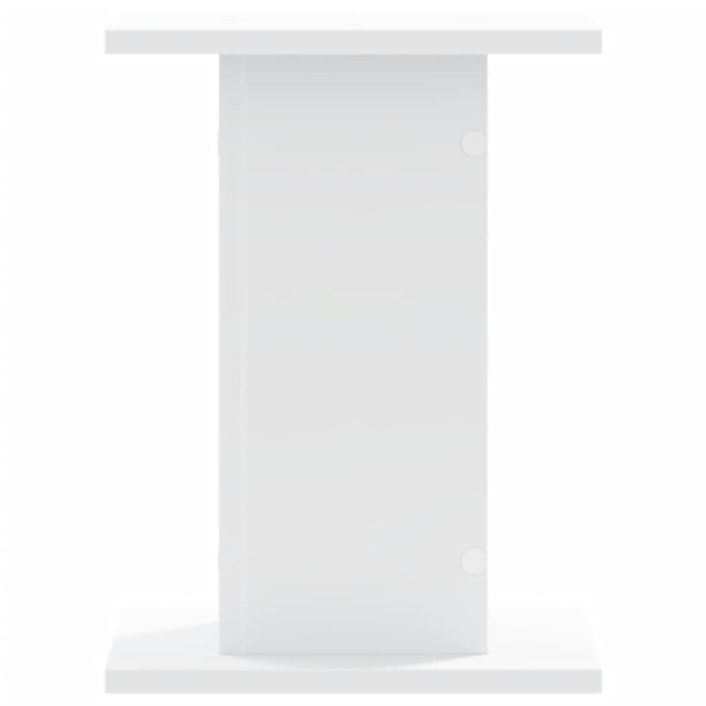 vidaXL Βάσεις Φυτών 2 τεμ. Λευκές 30x30x40 εκ. από Επεξεργασμένο Ξύλο