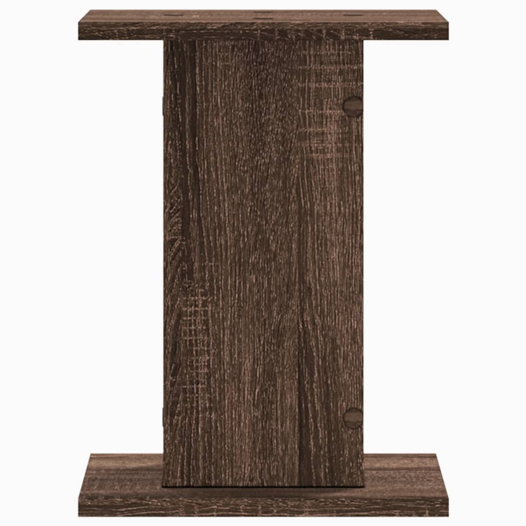 vidaXL Βάσεις Φυτών 2 Τεμ. Καφέ Δρυς 30x30x40 εκ. Επεξεργασμένο Ξύλο