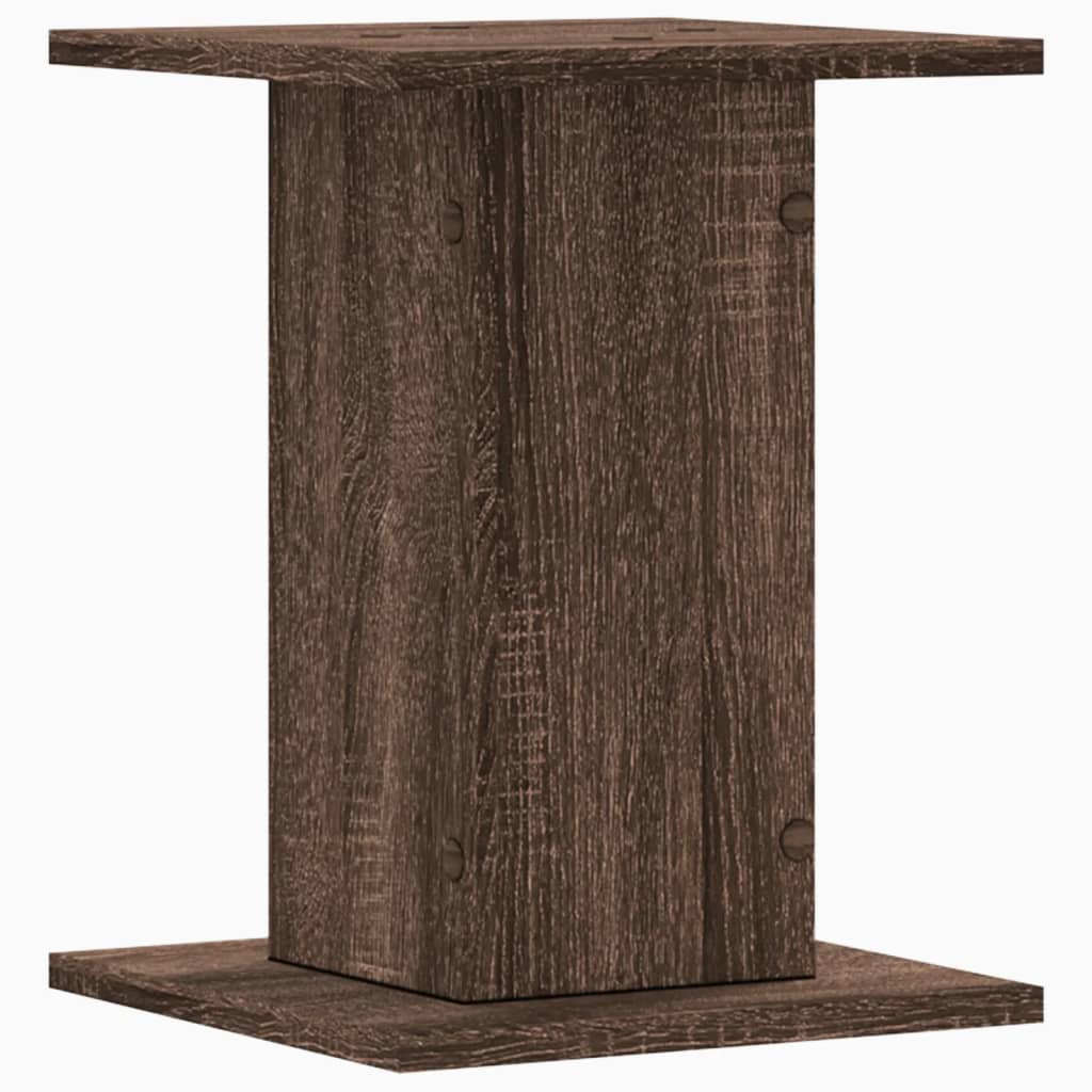vidaXL Βάσεις Φυτών 2 Τεμ. Καφέ Δρυς 30x30x40 εκ. Επεξεργασμένο Ξύλο