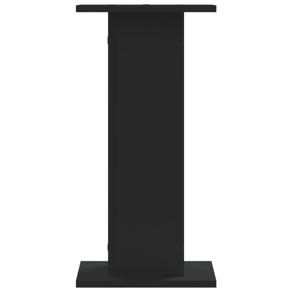 vidaXL Βάσεις Φυτών 2 τεμ. Μαύρες 30x30x60 εκ. από Επεξεργασμένο Ξύλο