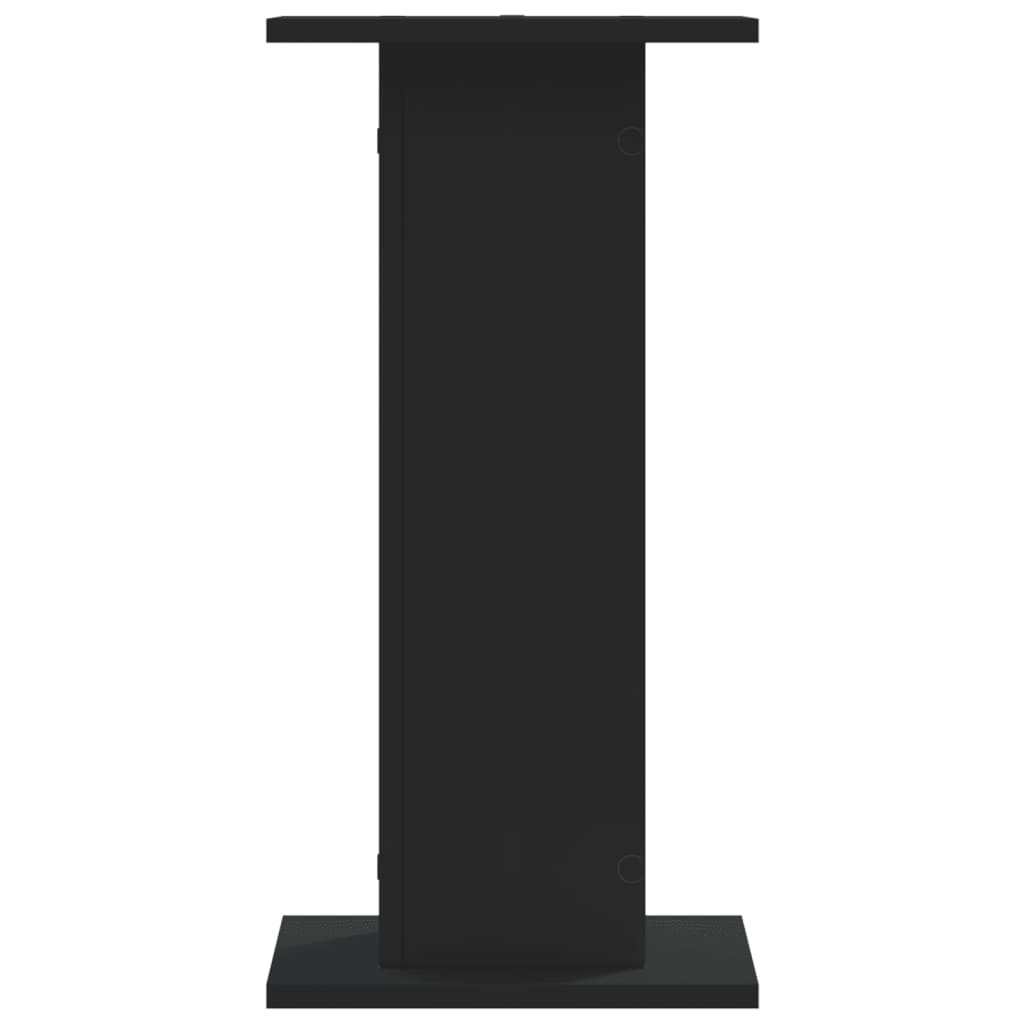 vidaXL Βάσεις Φυτών 2 τεμ. Μαύρες 30x30x60 εκ. από Επεξεργασμένο Ξύλο