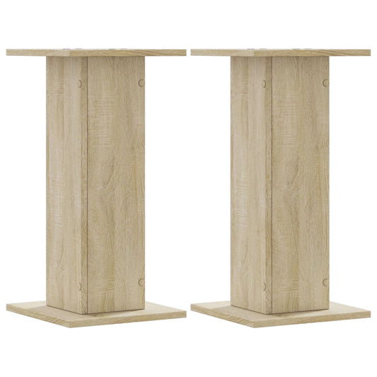 vidaXL Βάσεις Φυτών 2 Τεμ. Sonoma Δρυς 30x30x60 εκ. Επεξεργασμένο Ξύλο