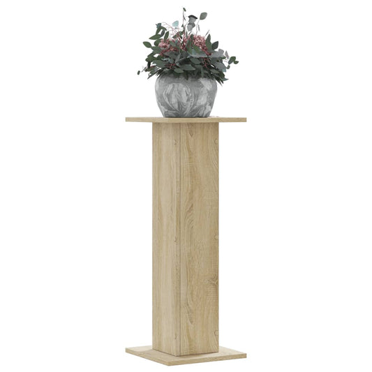 vidaXL Βάσεις Φυτών 2 Τεμ. Sonoma Δρυς 30x30x80 εκ. Επεξεργασμένο Ξύλο