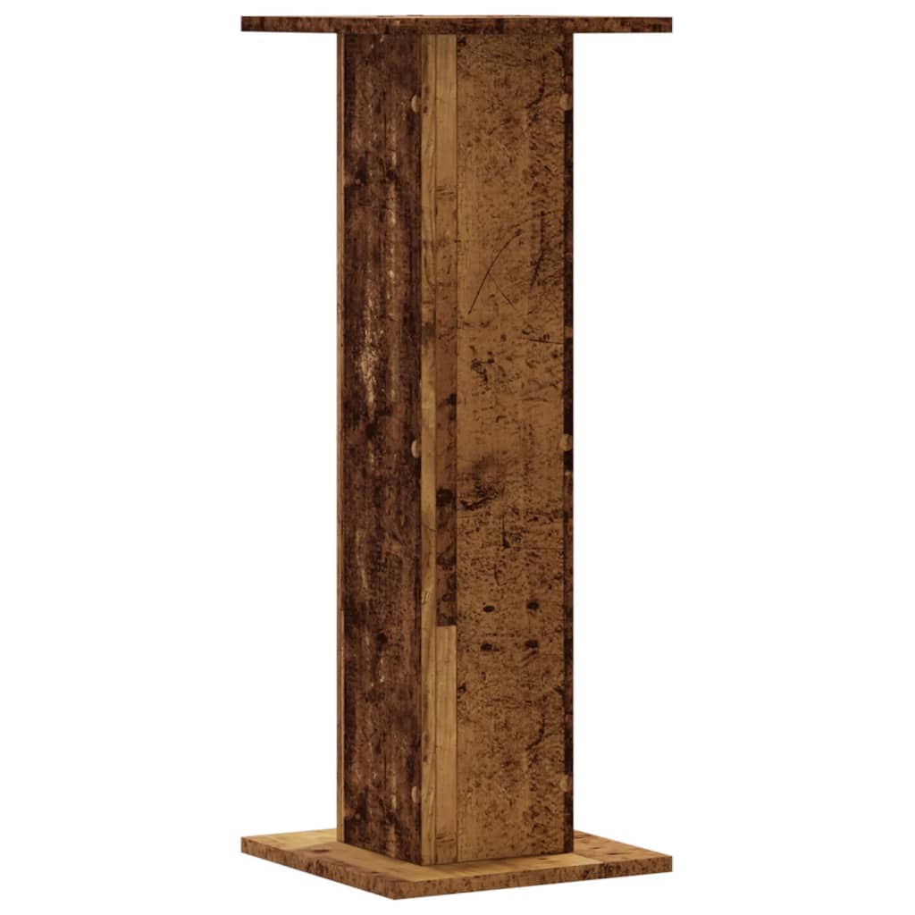vidaXL Βάσεις Φυτών 2 τεμ. Όψη Παλαιού Ξύλου 30x30x80 εκ. Επεξ. Ξύλο