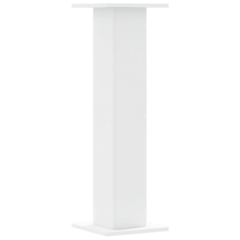 vidaXL Βάσεις Φυτών 2 τεμ. Λευκές 30x30x95 εκ. από Επεξεργασμένο Ξύλο