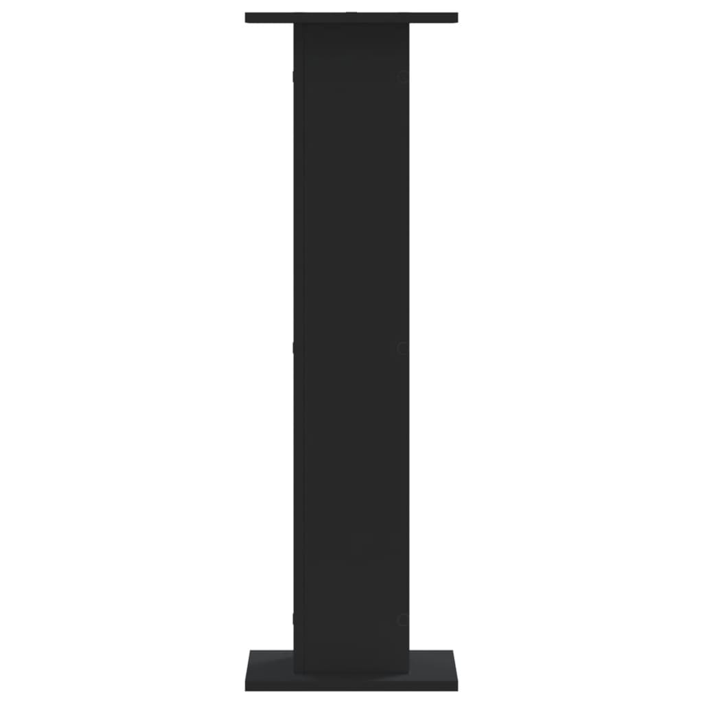 vidaXL Βάσεις Φυτών 2 τεμ. Μαύρες 30x30x95 εκ. από Επεξεργασμένο Ξύλο