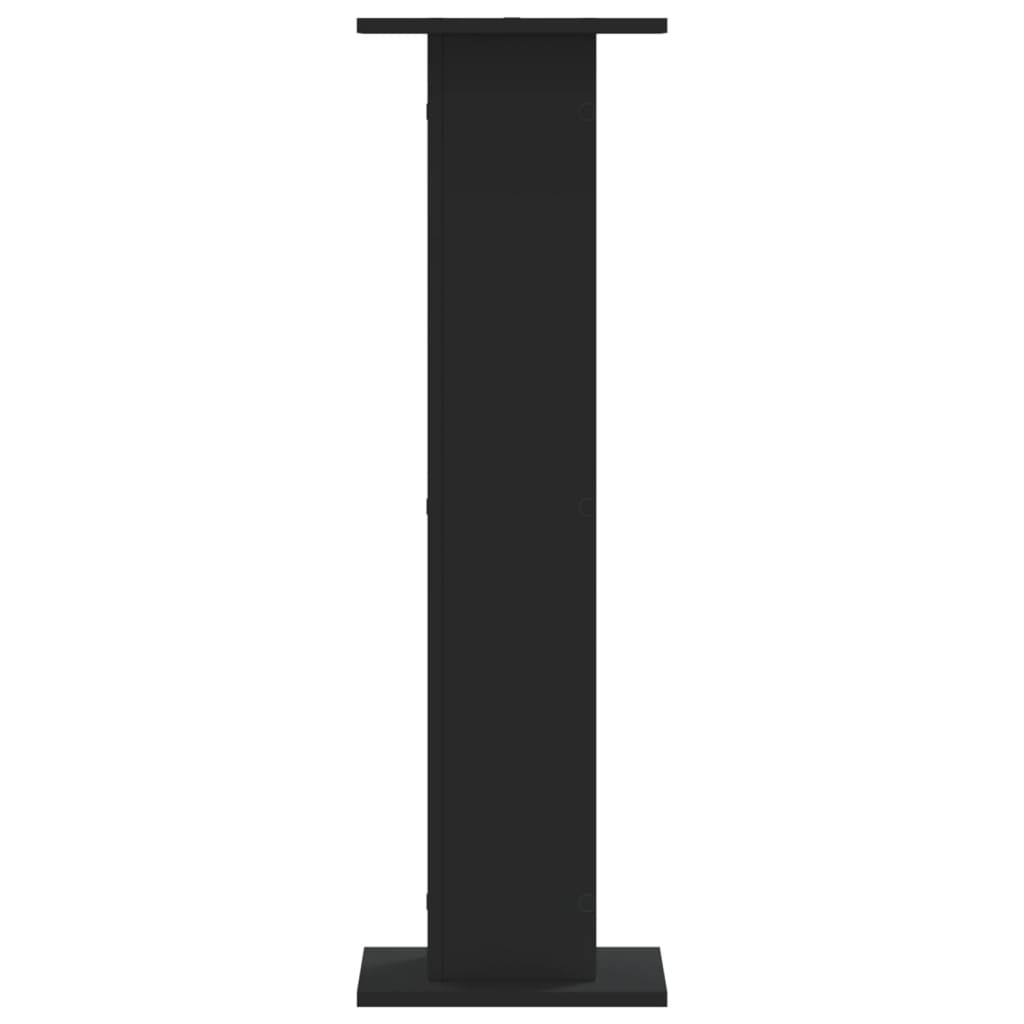 vidaXL Βάσεις Φυτών 2 τεμ. Μαύρες 30x30x95 εκ. από Επεξεργασμένο Ξύλο