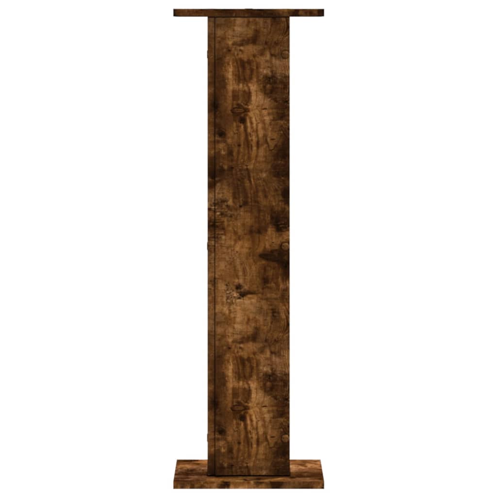 vidaXL Βάσεις Φυτών 2Τεμ. Καπνιστή Δρυς 30x30x95εκ. Επεξεργασμένο Ξύλο