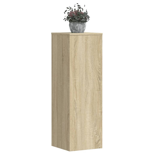 vidaXL Βάσεις Φυτών 2 Τεμ. Sonoma Δρυς 33x33x100εκ. Επεξεργασμένο Ξύλο