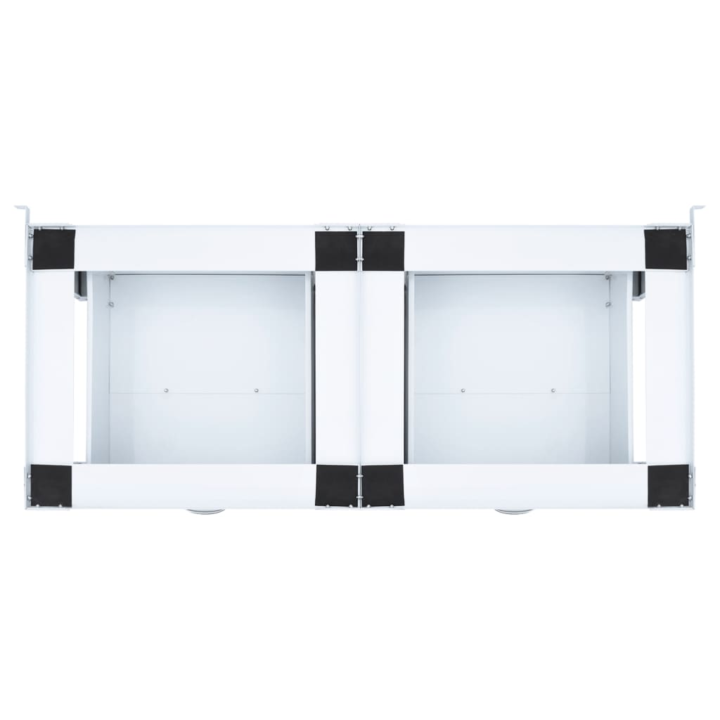 vidaXL Διπλό βάθρο πλυντηρίου ρούχων με συρτάρια Λευκό