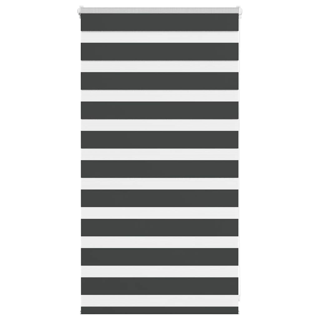 vidaXL Ζέβρα τυφλή Μαύρο Πλάτος υφάσματος 75,9 εκ. Πολυεστέρας