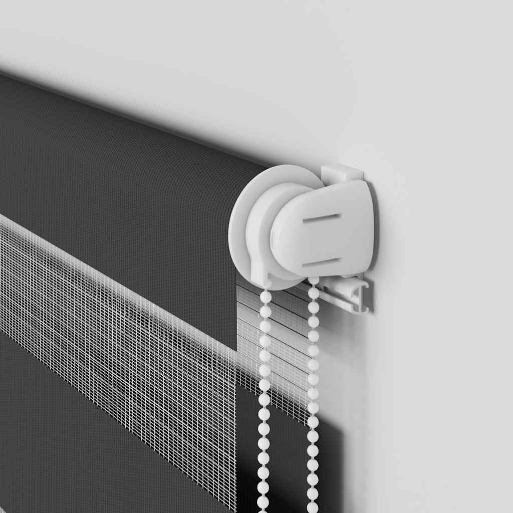 vidaXL Ζέβρα τυφλή Μαύρο Πλάτος υφάσματος 115,9 εκ. Πολυεστέρας