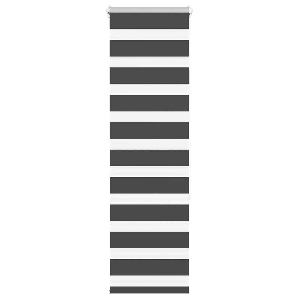 vidaXL Ζέβρα τυφλή Μαύρο Πλάτος υφάσματος 45,9 εκ. Πολυεστέρας