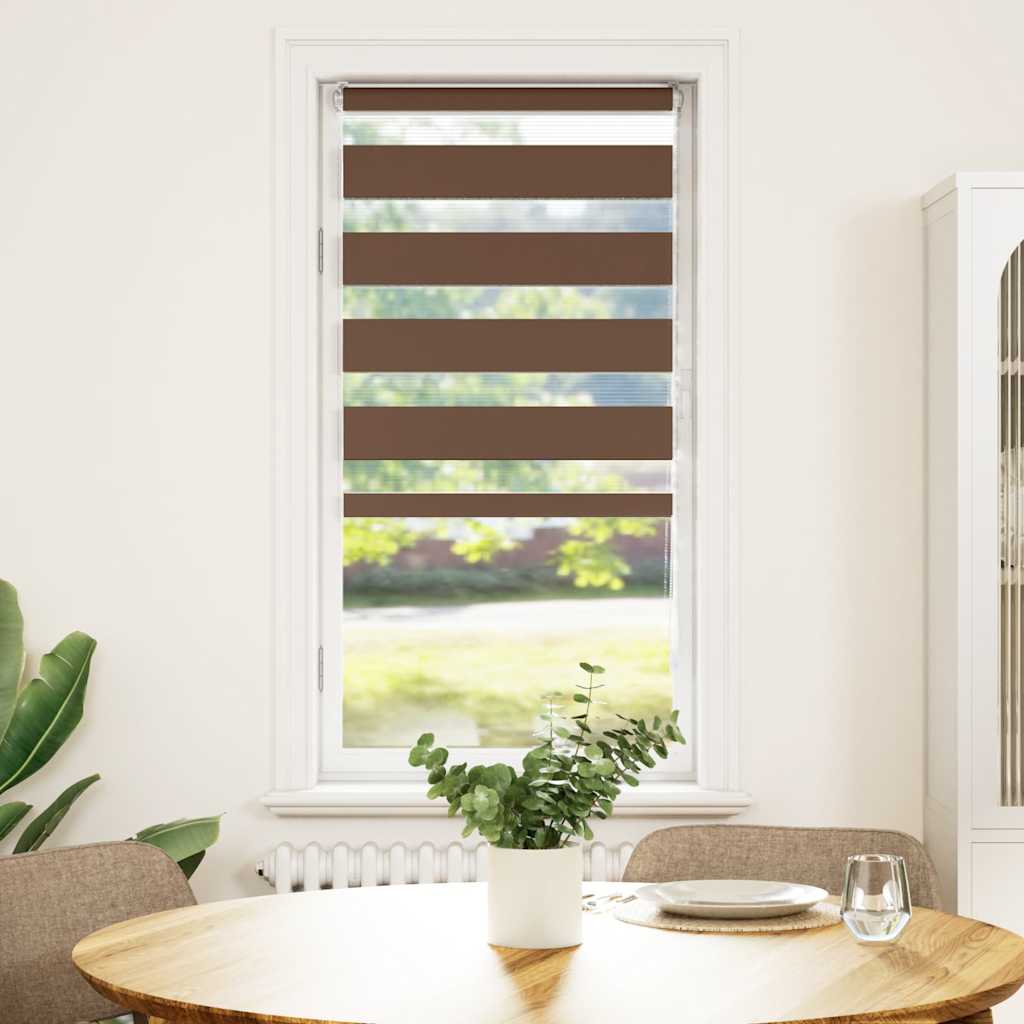 vidaXL Στόρι Ζέβρας Καφέ 65x150 εκ. Πλάτος Υφάσματος 60,9 εκ. Πολυεστέρας