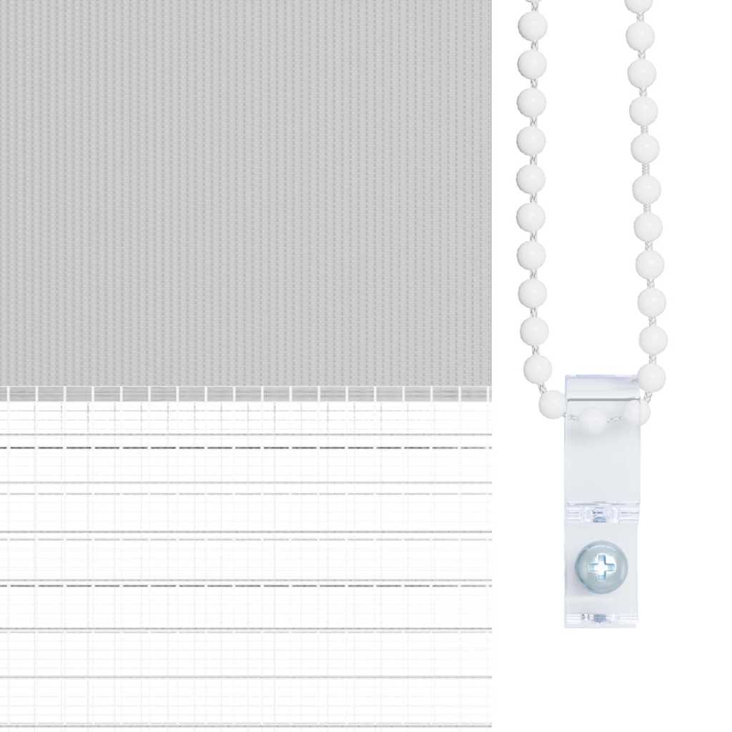 vidaXL Ζέβρα τυφλή Ανοιχτό Γκρι Πλάτος υφάσματος 80,9 εκ. Πολυεστέρας