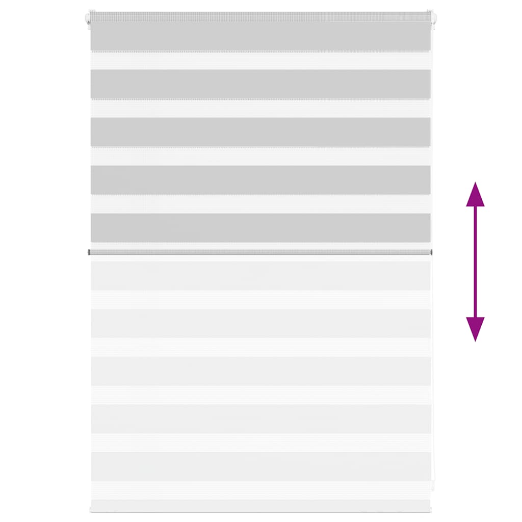 vidaXL Ζέβρα τυφλή Ανοιχτό Γκρι Πλάτος υφάσματος 105,9 εκ. Πολυεστέρας