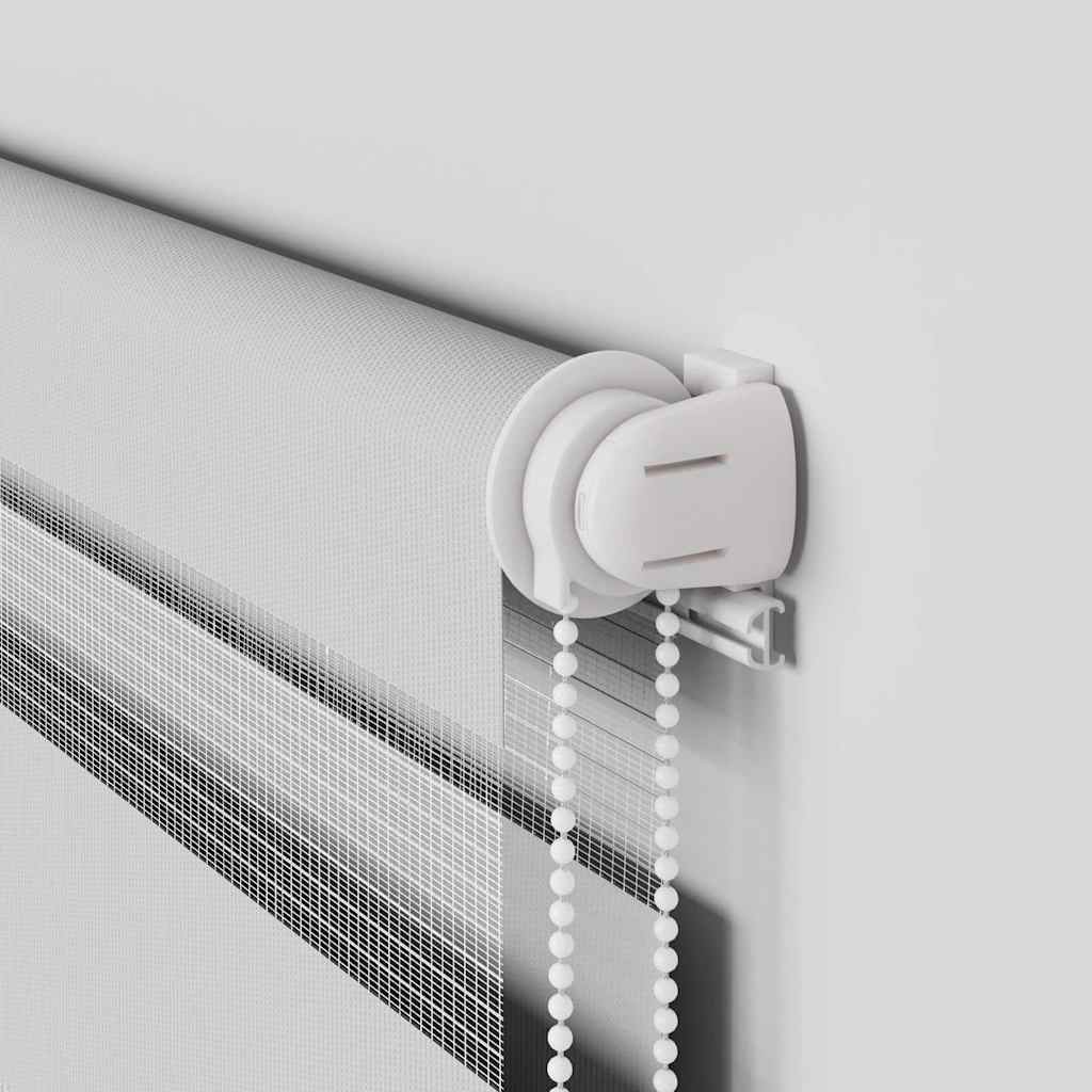 vidaXL Ζέβρα τυφλή Ανοιχτό Γκρι Πλάτος υφάσματος 65,9 εκ. Πολυεστέρας