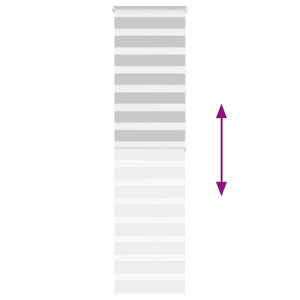 vidaXL Ζέβρα τυφλή Ανοιχτό Γκρι Πλάτος υφάσματος 55,9 εκ. Πολυεστέρας