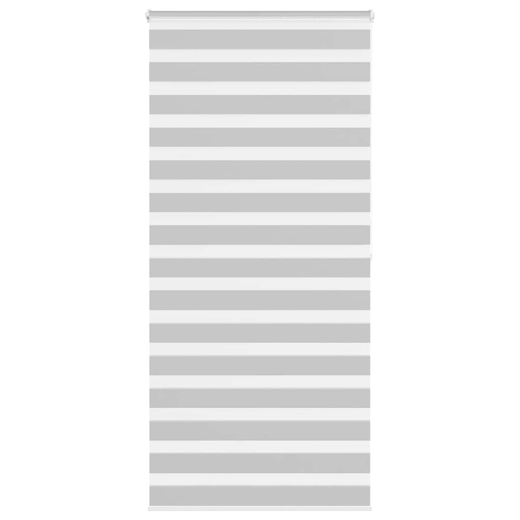 vidaXL Ζέβρα τυφλή Ανοιχτό Γκρι Πλάτος υφάσματος 95,9 εκ. Πολυεστέρας