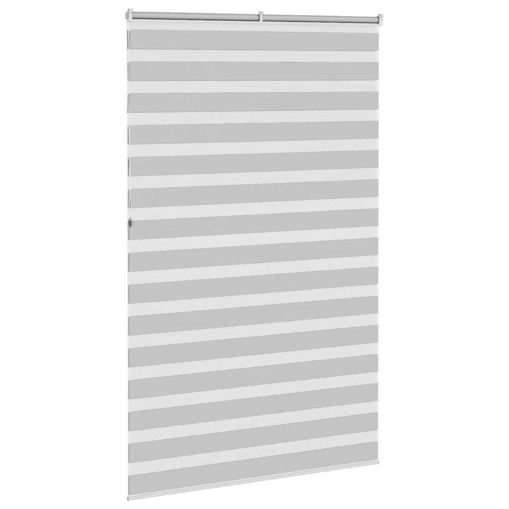 vidaXL Στόρι Ζέβρα Ανοιχτό Γκρι 145x230 εκ. Πλάτος Υφάσματος 140,9 εκ. Πολυεστέρας