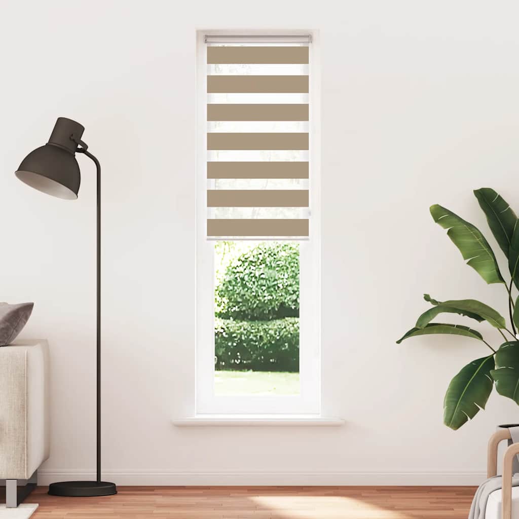 vidaXL Στόρι Ζέβρας Καφέ 55x200 εκ. Πλάτος Υφάσματος 50,9 εκ. Πολυεστέρας