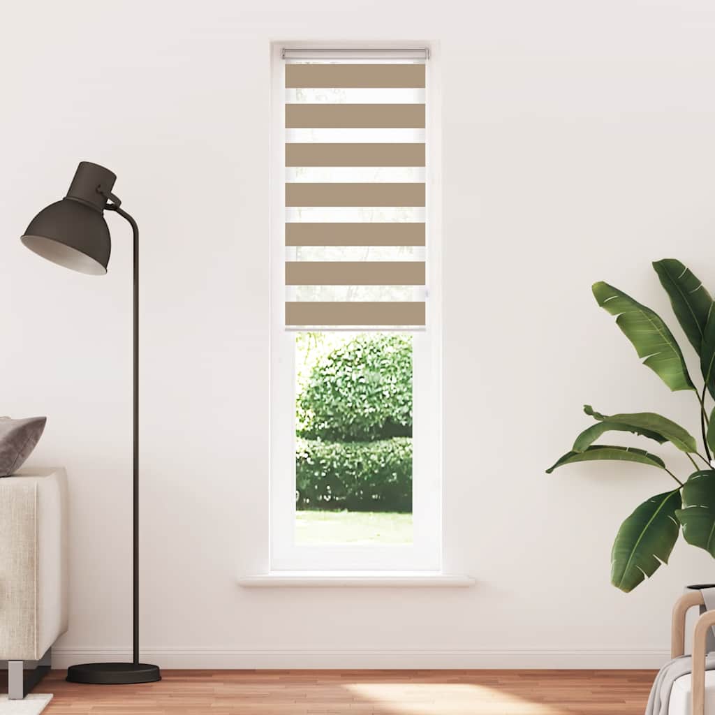vidaXL Στόρι Ζέβρας Καφέ 55x230 εκ. Πλάτος Υφάσματος 50,9 εκ. Πολυεστέρας