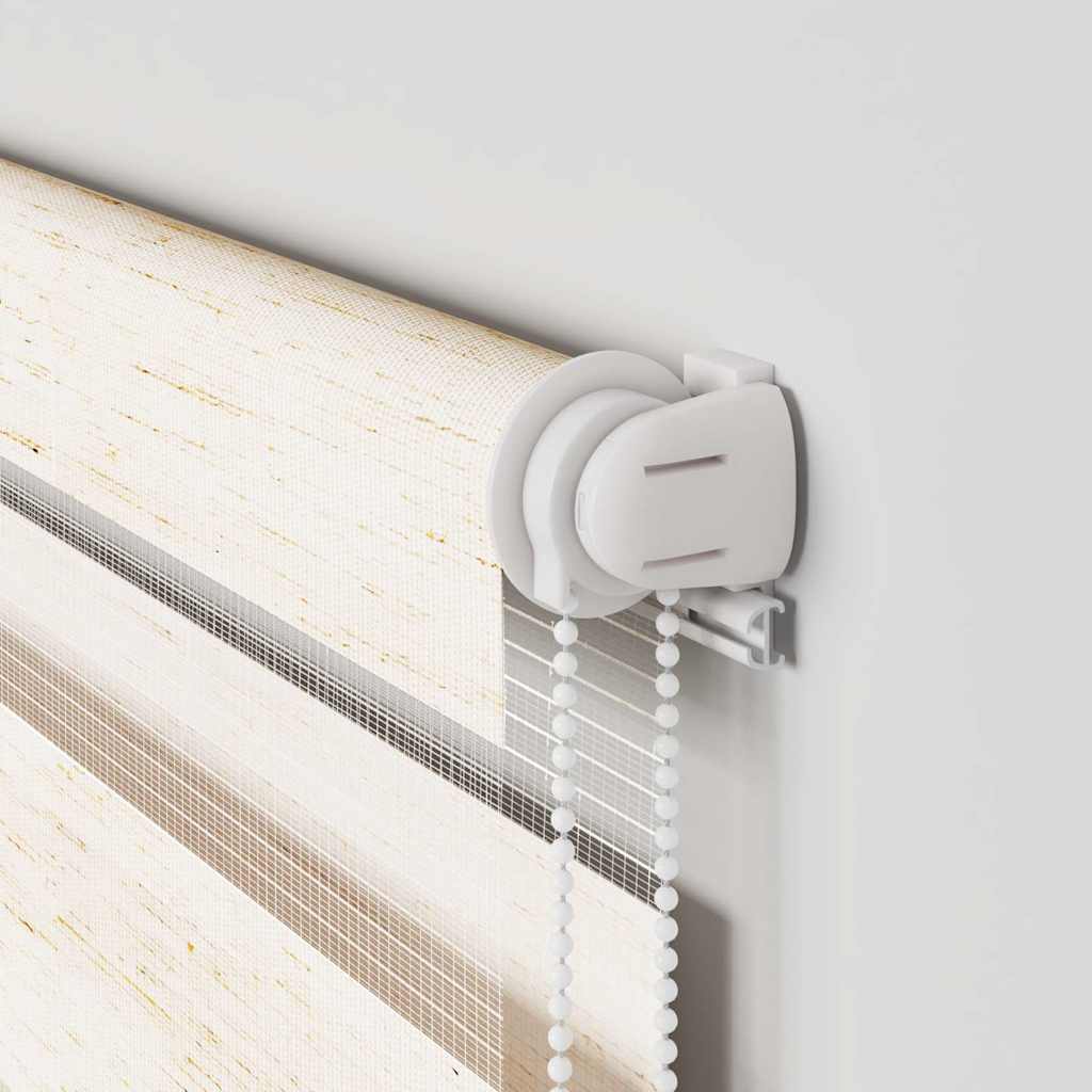 vidaXL Ζέβρα τυφλή μπεζ μάρμαρο Πλάτος υφάσματος 120,9 εκ. Πολυεστέρας