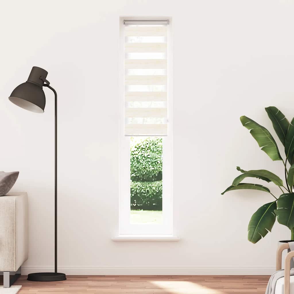 vidaXL Στόρι Ζέβρα Μάρμαρο Μπεζ 50x200 εκ. Πλάτος Υφάσματος 45,9 εκ. Πολυεστέρας