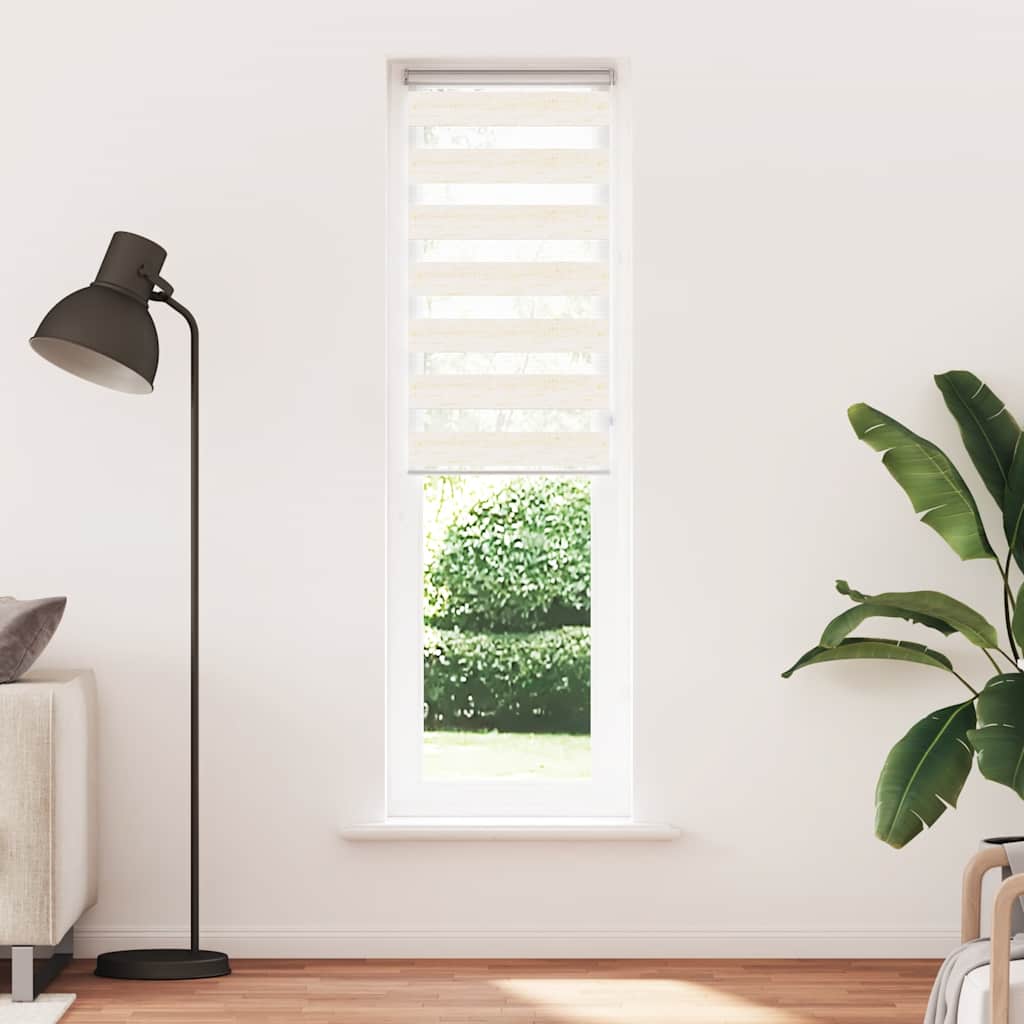 vidaXL Στόρι Ζέβρα Μάρμαρο Μπεζ 60x200 εκ. Πλάτος Υφάσματος 55,9 εκ. Πολυεστέρας